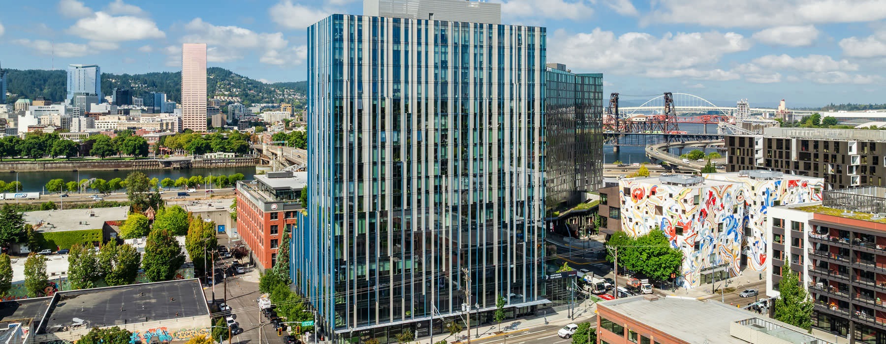 high rise in the city