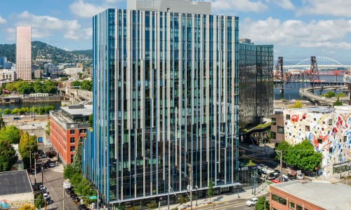 high rise in the city