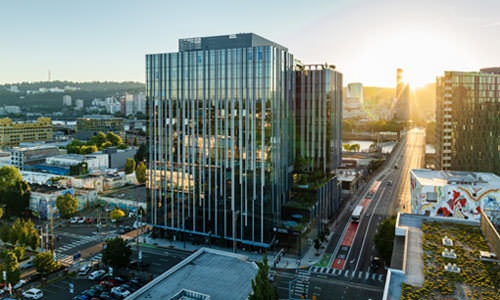 tall building in the city